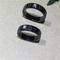 Luxury jewe factory   series black ceramic diamond ring