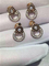 Luxury jewe factory earrings gold diamond  18k gold  white gold yellow gold rose gold diamond earrings
