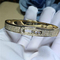 Luxury jewelry Mk Drill 3 full drill sliding bracelets 18k white gold yellow gold rose gold diamond bracelet